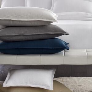 Sferra Perrin Continental Sham Silver New